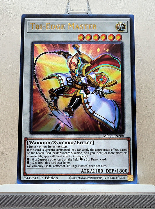 Yugioh! 1x Tri-Edge Master (MP25 - Ultra Rare) 1st Edition