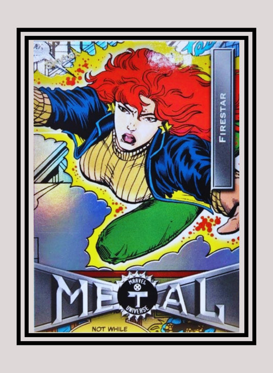 Marvel! 1x Firestar - Base Low Series (#028 - 2021 Upper Deck X-Men Metal Universe)