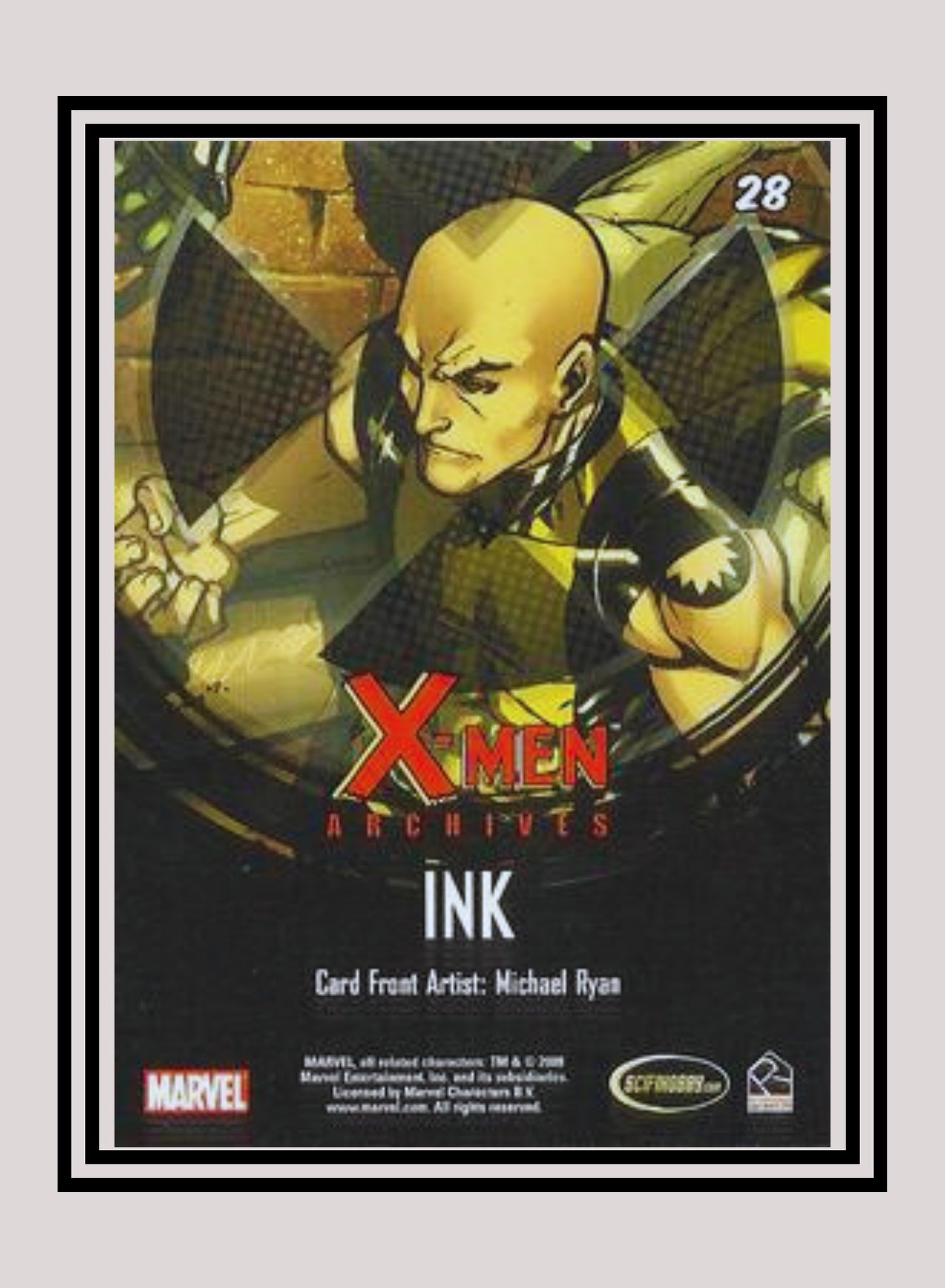 Marvel! 1x Ink - Base (#28 - 2009 Rittenhouse X-Men Archives)