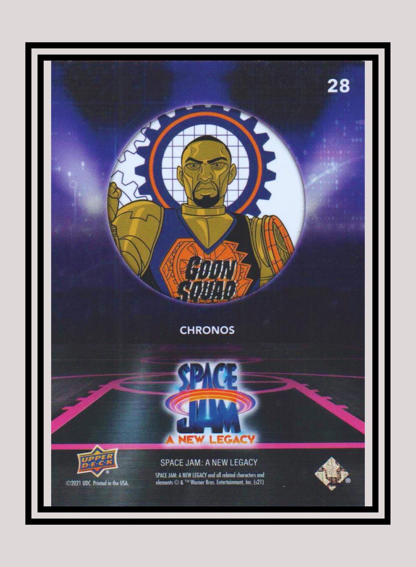 1x Chronos - Base/Blue Parallel (#28 - 2021 Upper Deck Space Jam: A New Legacy)