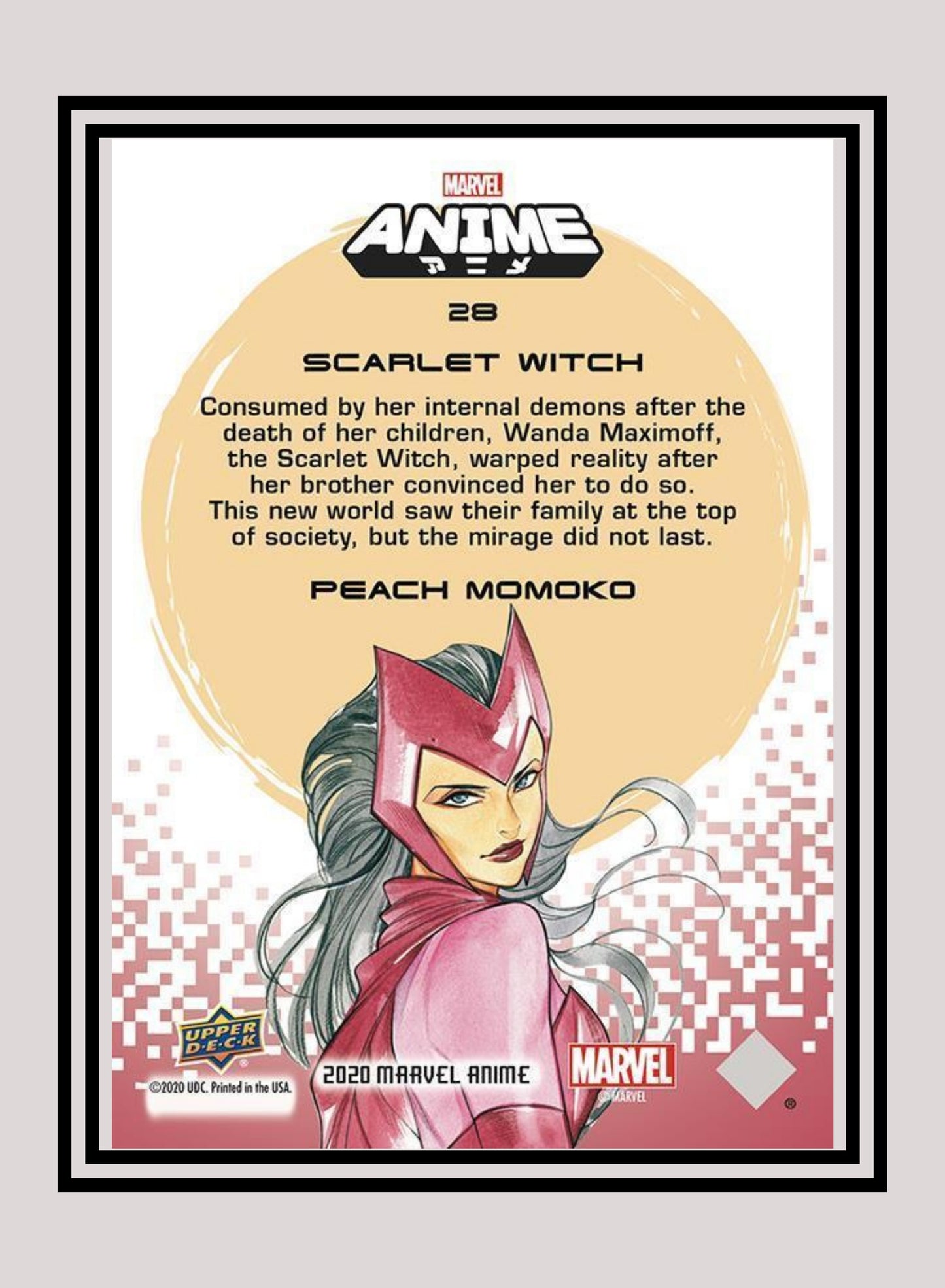 Marvel! 1x Scarlet Witch - Base (#28 - 2020 Upper Deck Marvel Anime)