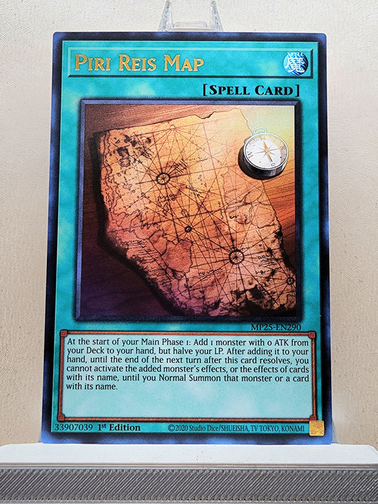 Yugioh! 1x Piri Reis Map (MP25 - Ultra Rare) 1st Edition