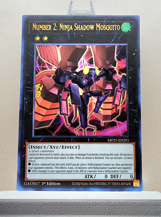 Yugioh! 1x Number 2: Ninja Shadow Mosquito (MP25 - Ultra Rare) 1st Edition