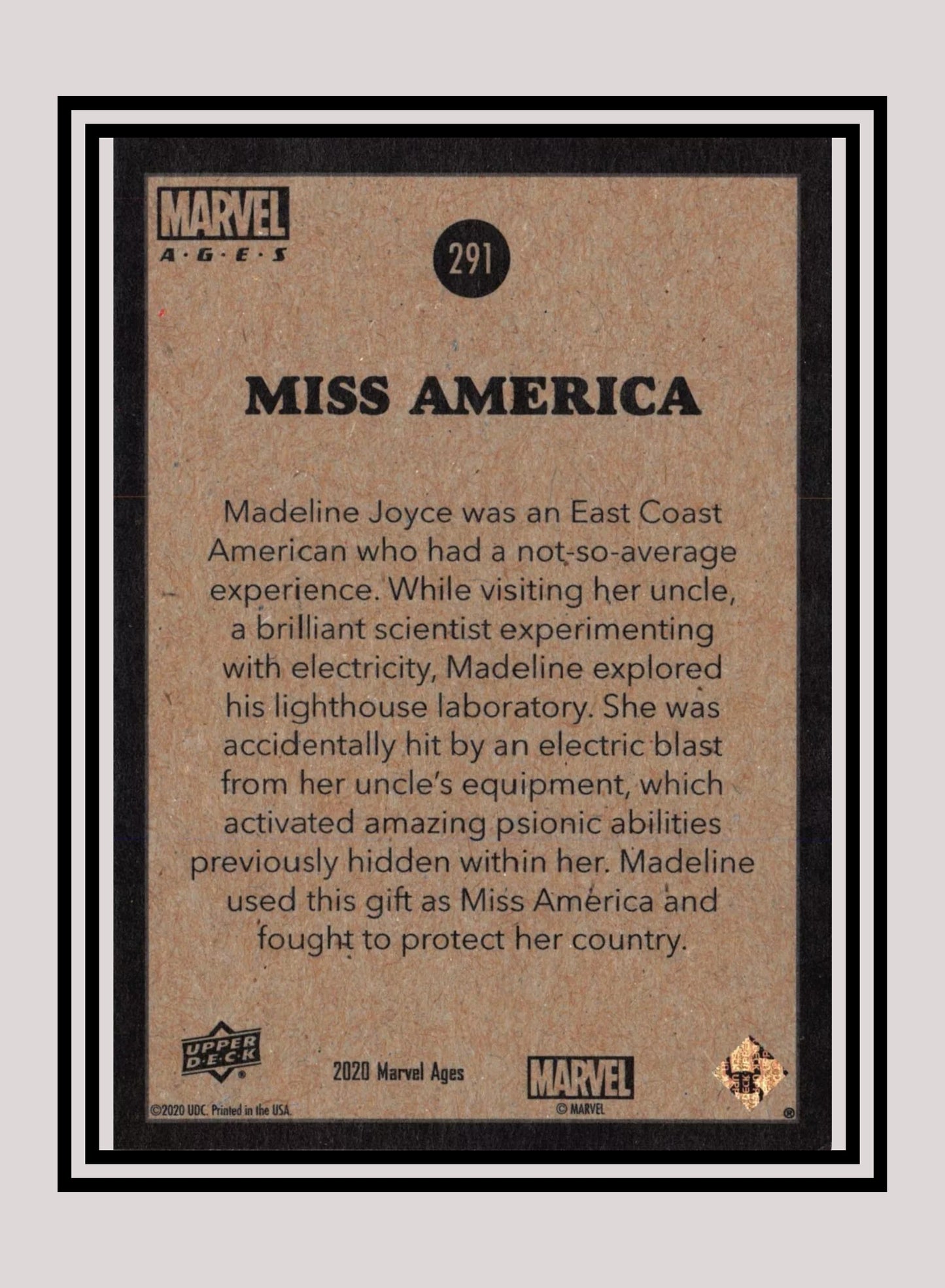 Marvel! 1x Miss America - Base (#291 - 2020 Upper Deck Marvel Ages)