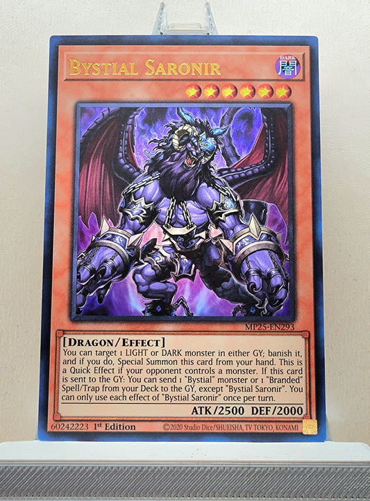 Yugioh! 1x Bystial Saronir (MP25 - Ultra Rare) 1st Edition