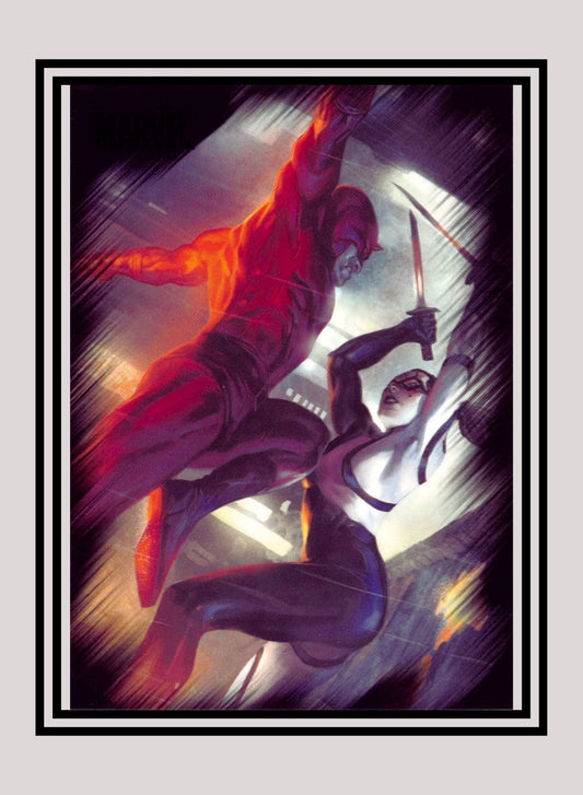 Marvel! 1x Daredevil vs. Lady Bullseye - Base (#29 - 2010 Rittenhouse Marvel Heroes & Villains)