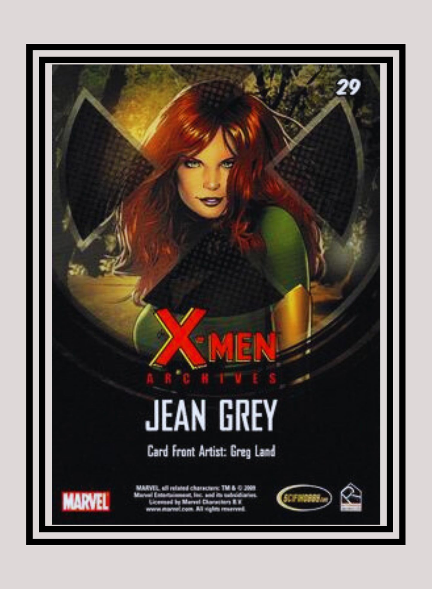 Marvel! 1x Jean Grey - Base (#29 - 2009 Rittenhouse X-Men Archives)