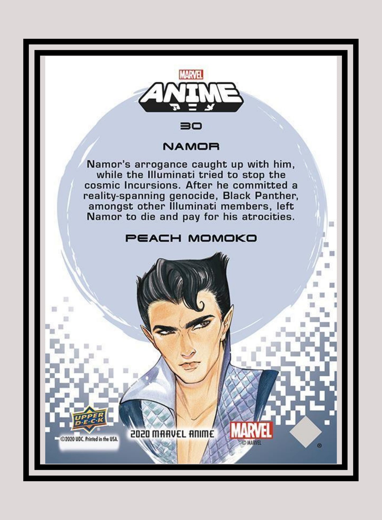 Marvel! 1x Namor - Base (#30 - 2020 Upper Deck Marvel Anime)