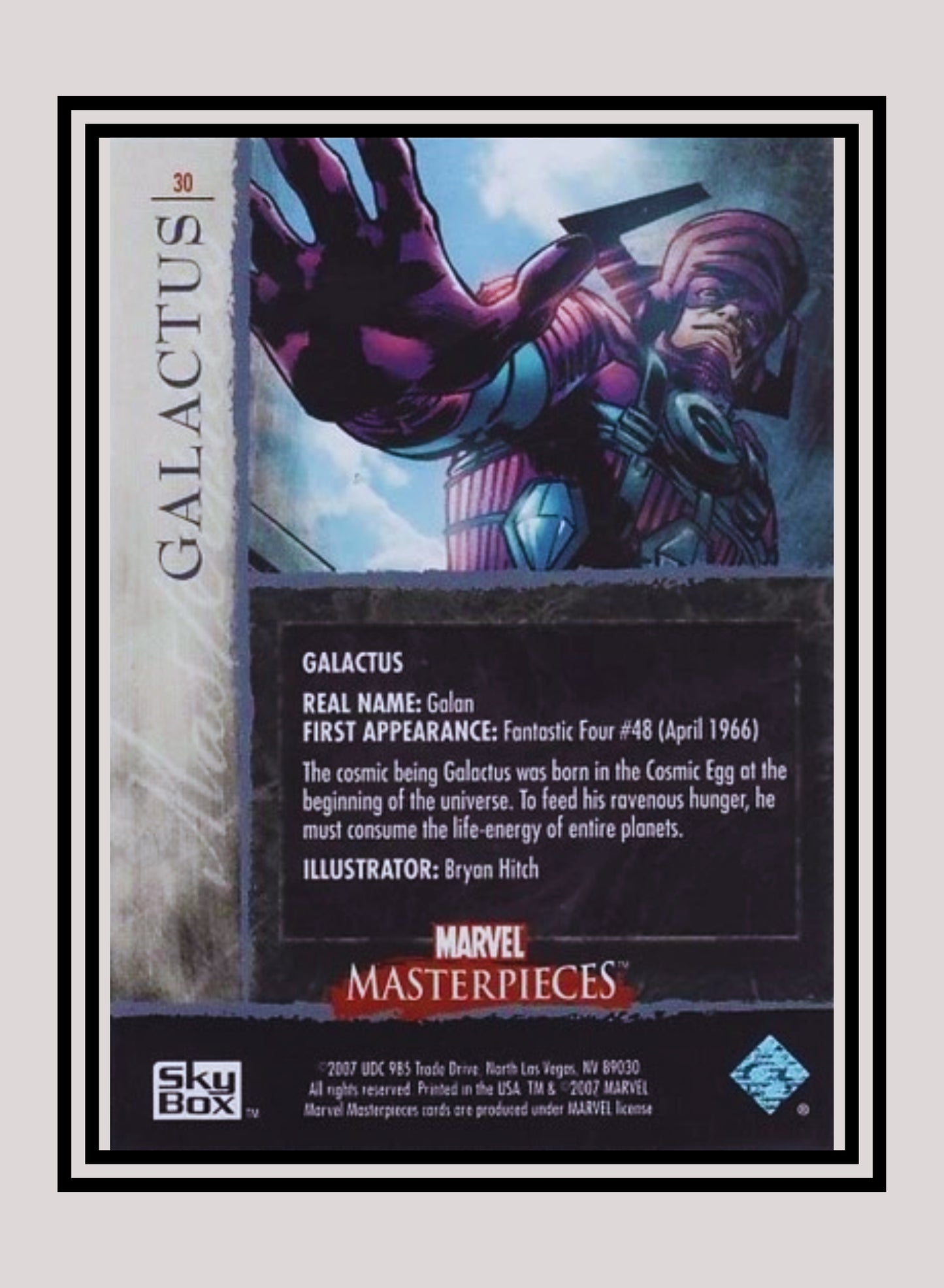 Marvel! 1x Galactus - Base (#30 - 2007 Upper Deck Marvel Masterpieces)