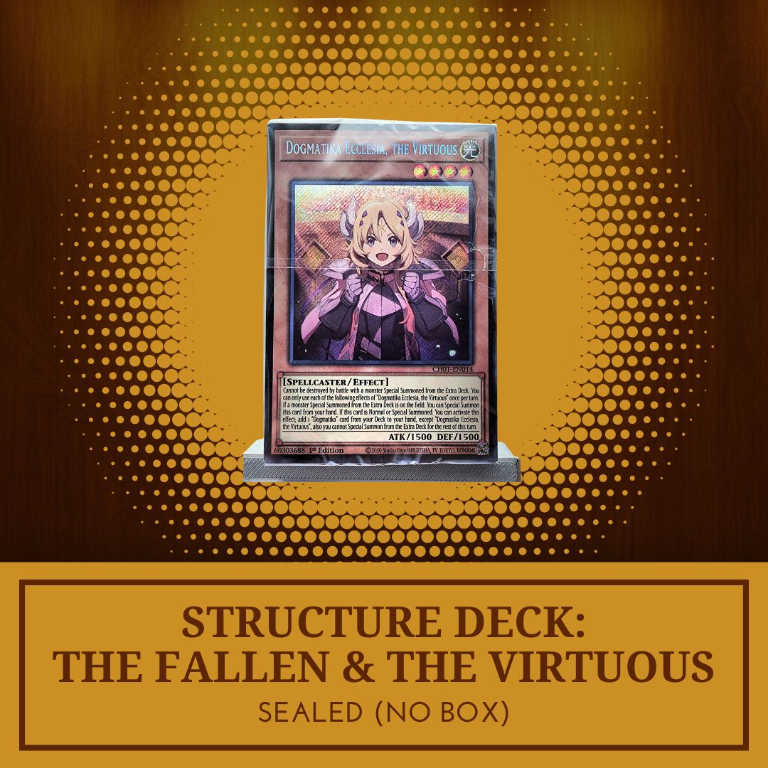 Yugioh! 1x Structure Deck: The Chronicles Deck: The Fallen & The Virtuous (CH01) SEALED 1st Edition (NO BOX)