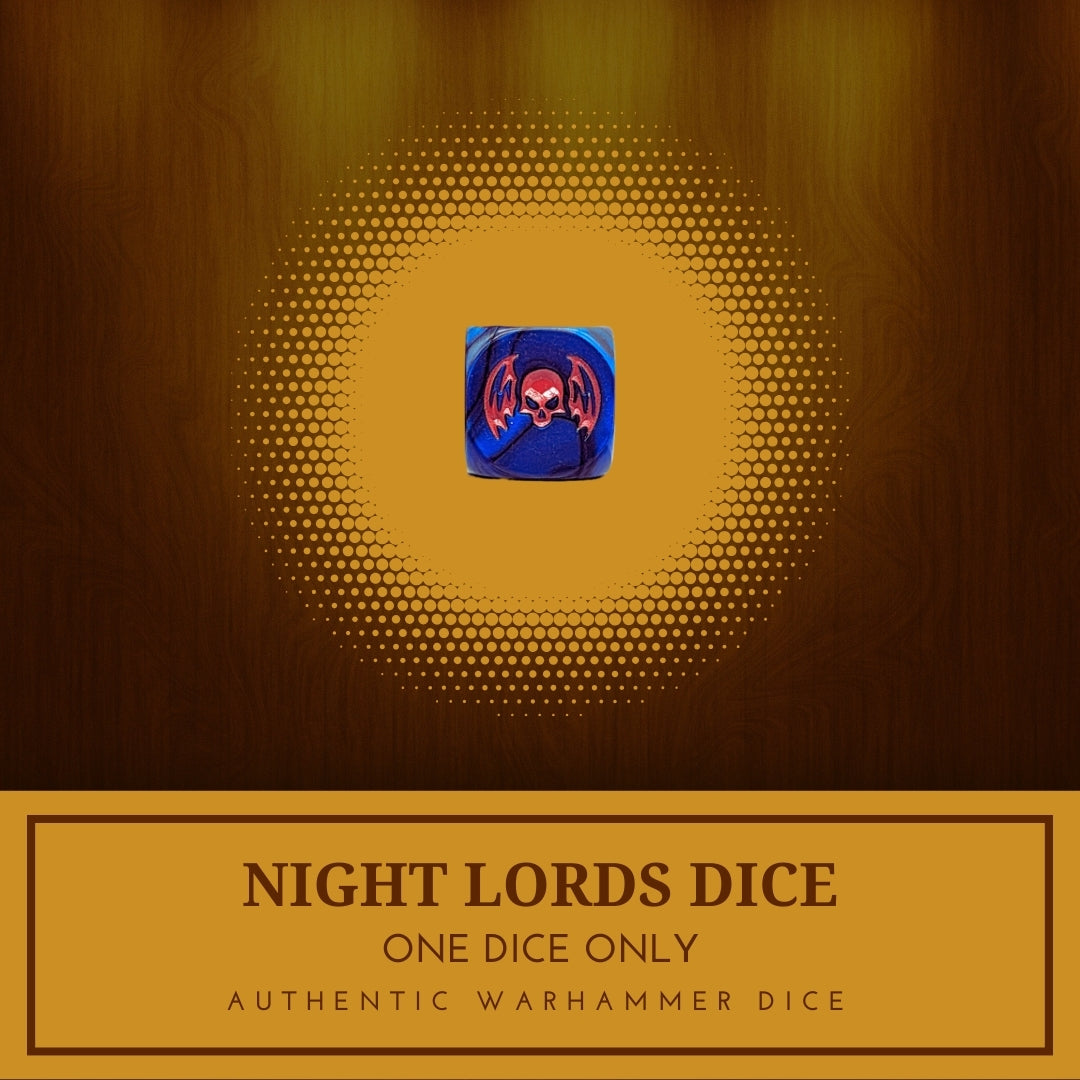 1x Night Lords Dice - Warhammer 40K Horus Heresy