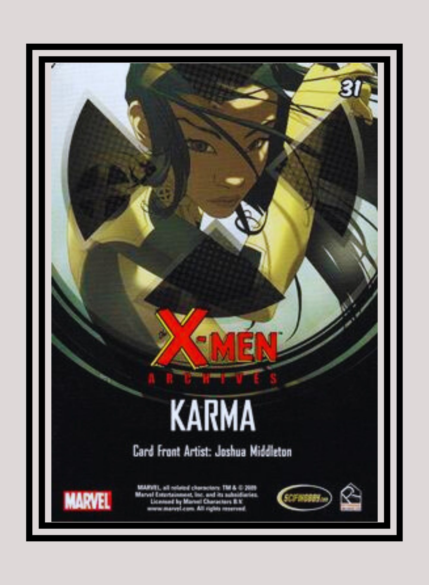 Marvel! 1x Karma - Base (#31 - 2009 Rittenhouse X-Men Archives)