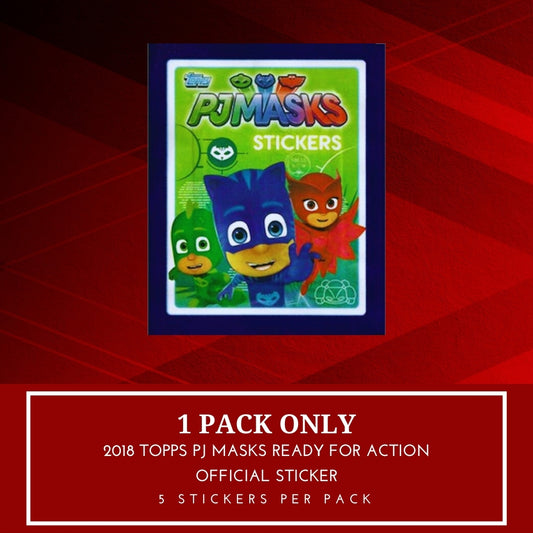 1x 2018 Topps PJ Masks Ready for Action - Sticker Pack (SEALED)