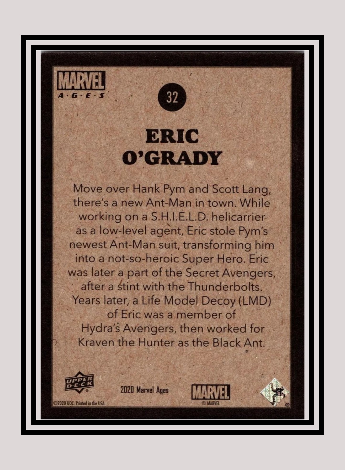 Marvel! 1x Eric O'Grady - Base (#032 - 2020 Upper Deck Marvel Ages)