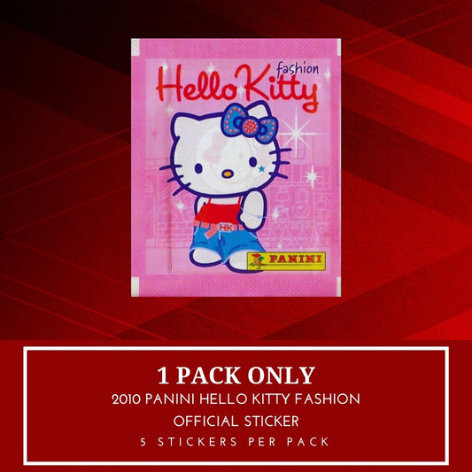 1x 2010 Panini Hello Kitty Fashion - Sticker Pack (SEALED)