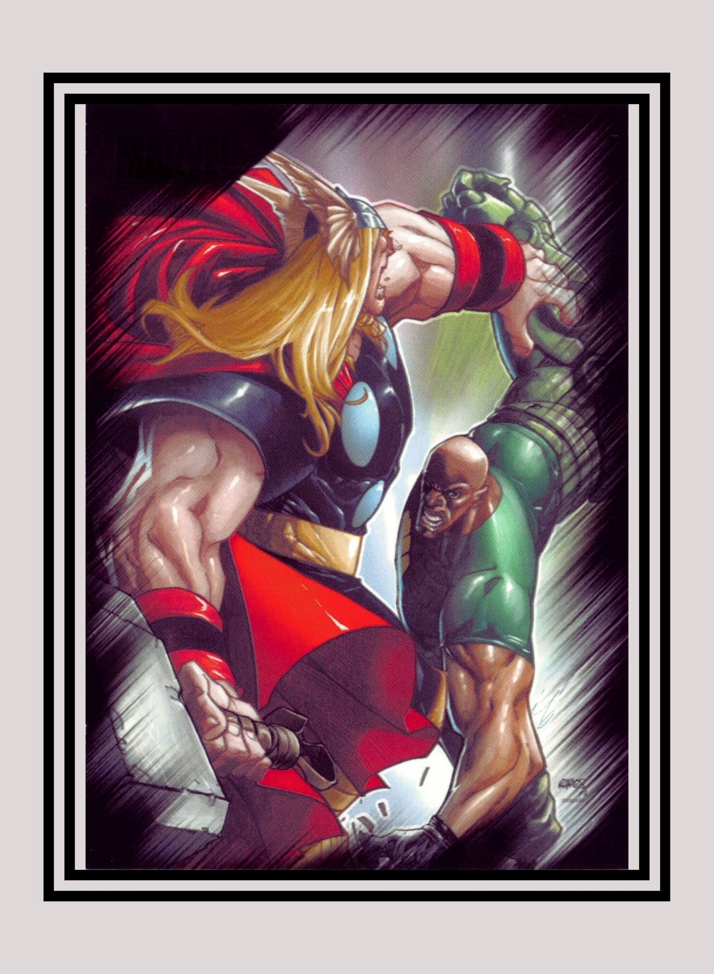 Marvel! 1x Thor vs. Gauntlet - Base (#33 - 2010 Rittenhouse Marvel Heroes & Villains)