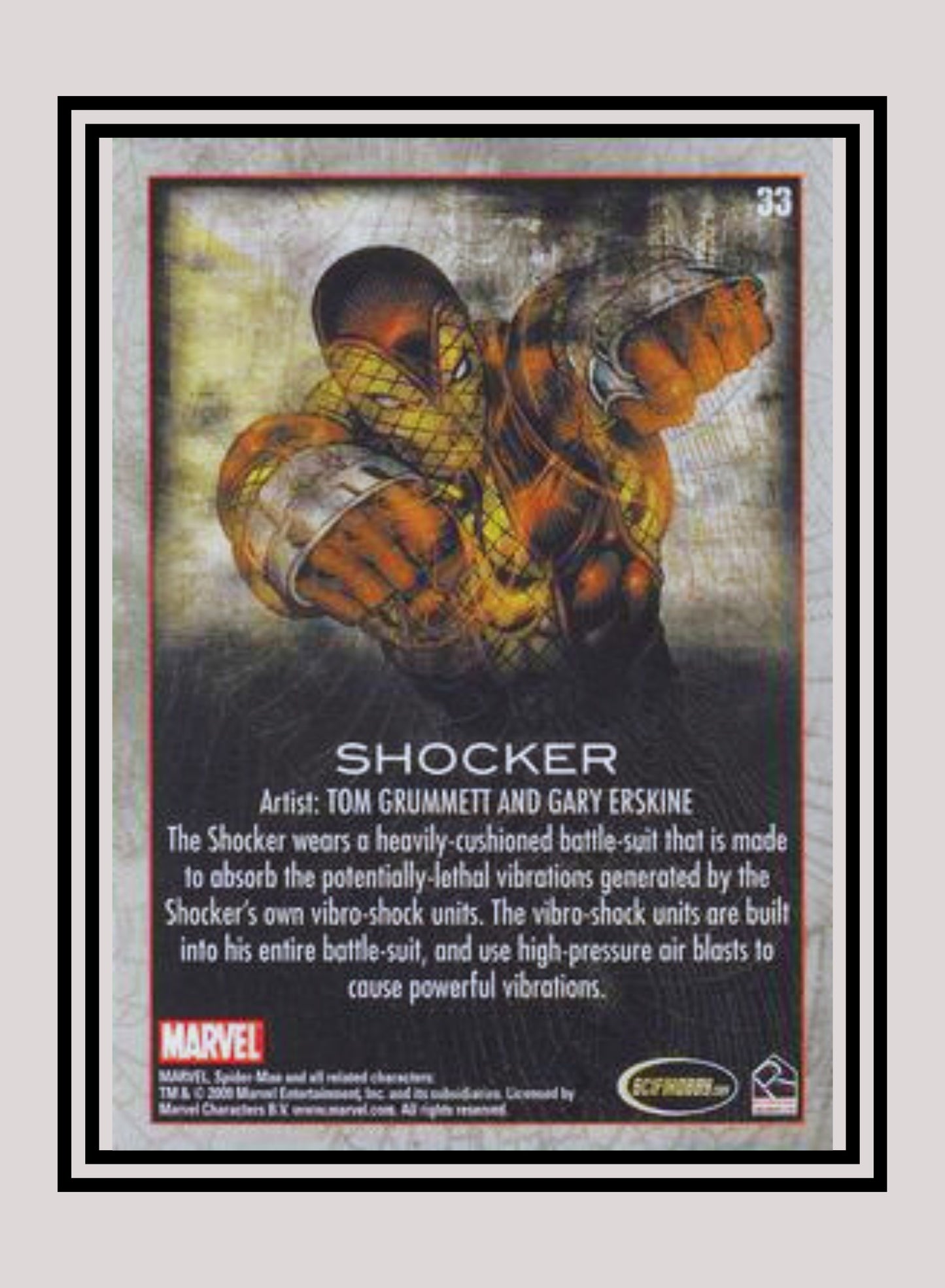 Marvel! 1x Shocker - Base (#33 - 2009 Rittenhouse Spiderman Archives)