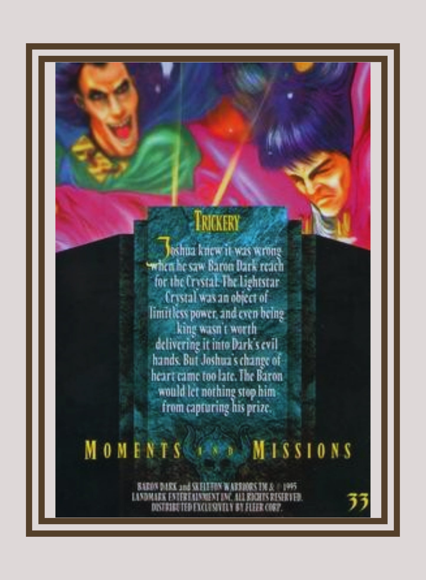 1x Trickery - Base (#033 - 1995 Fleer Ultra Skeleton Warriors)