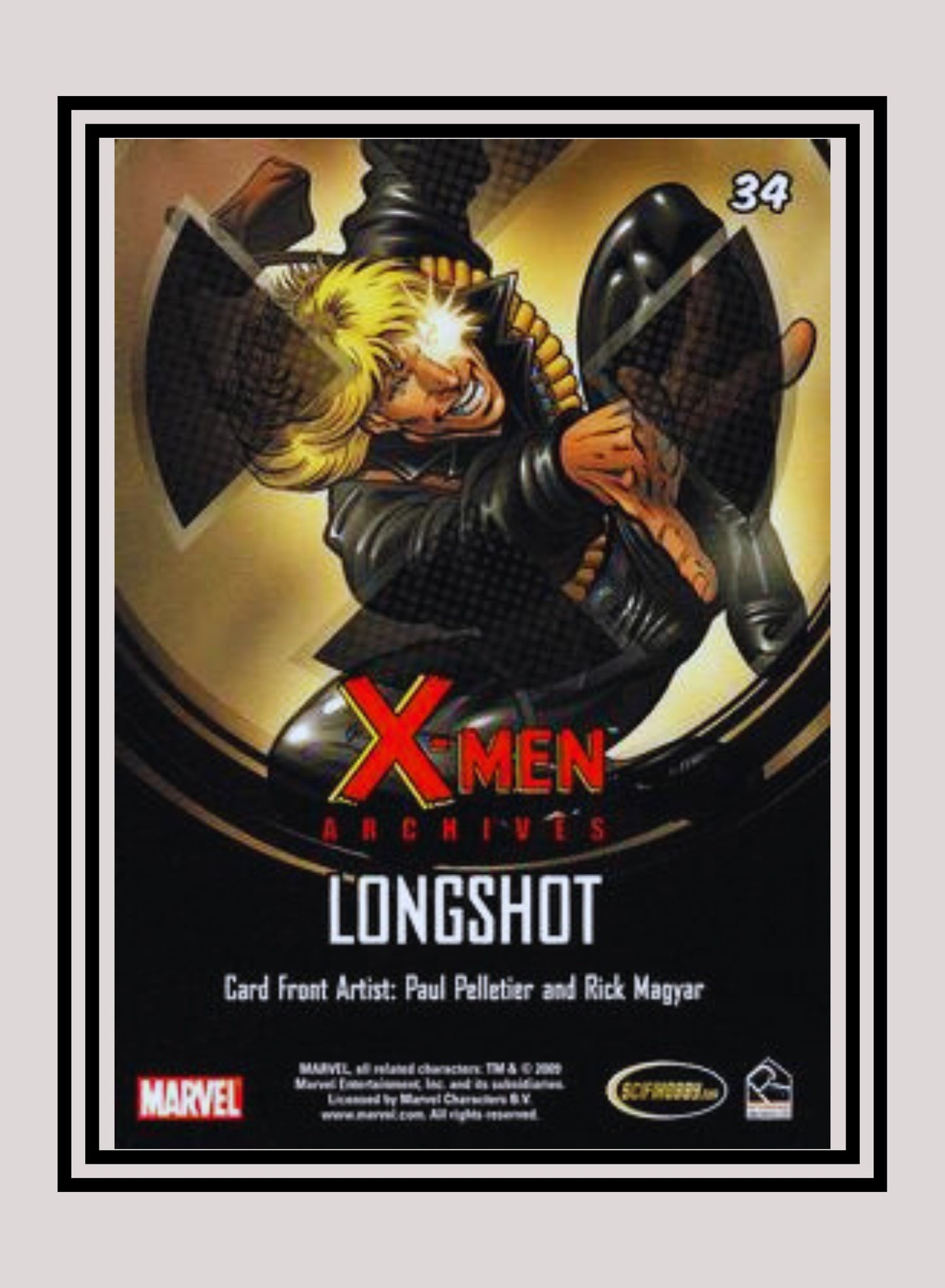 Marvel! 1x Longshot - Base (#34 - 2009 Rittenhouse X-Men Archives)