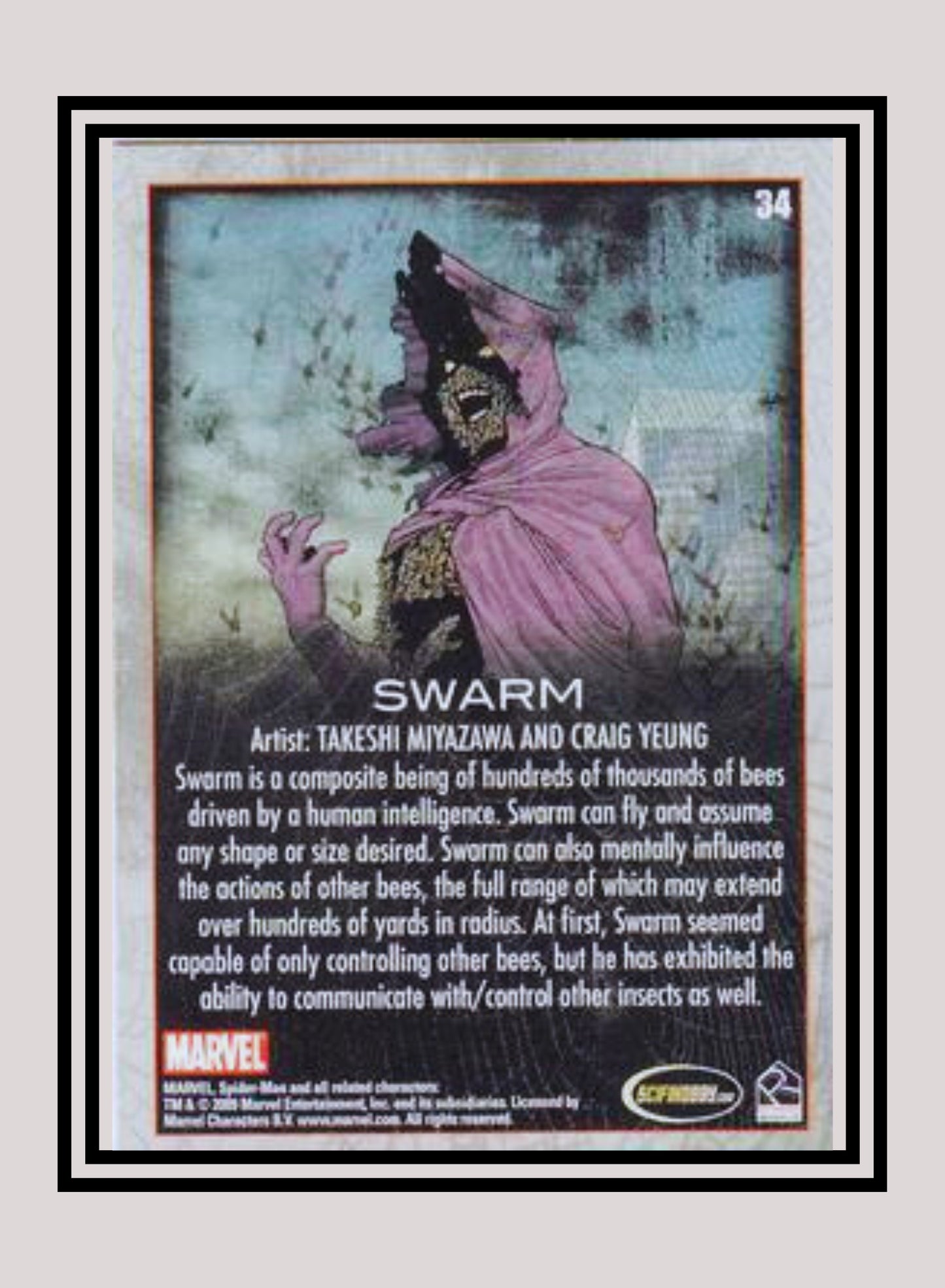 Marvel! 1x Swarm - Base (#34 - 2009 Rittenhouse Spiderman Archives)