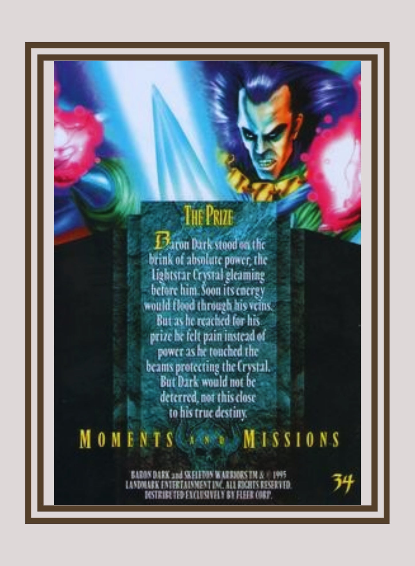 1x The Prize - Base (#034 - 1995 Fleer Ultra Skeleton Warriors)