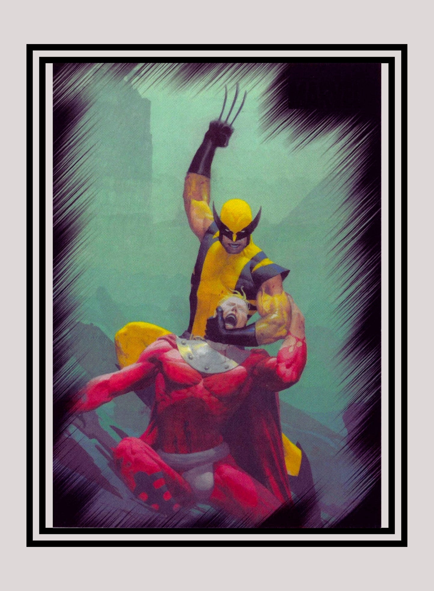 Marvel! 1x Wolverine vs. Magneto - Base (#35 - 2010 Rittenhouse Marvel Heroes & Villains)