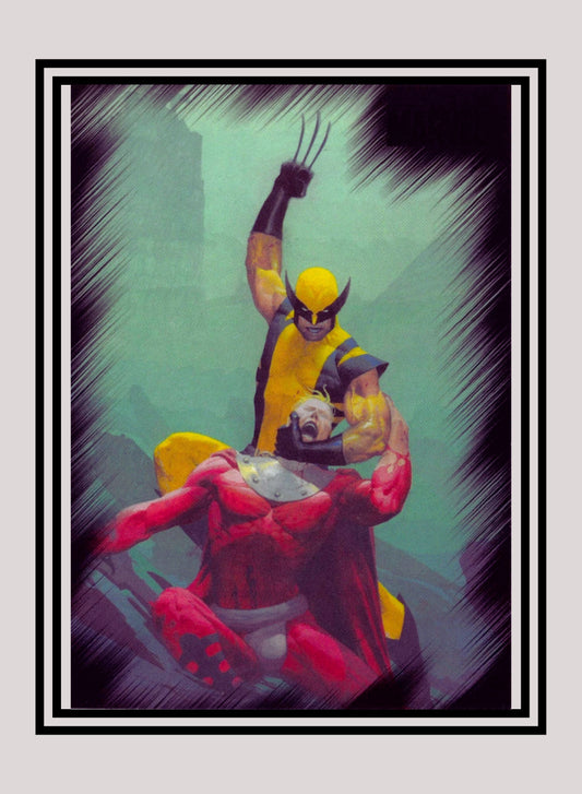 Marvel! 1x Wolverine vs. Magneto - Base (#35 - 2010 Rittenhouse Marvel Heroes & Villains)