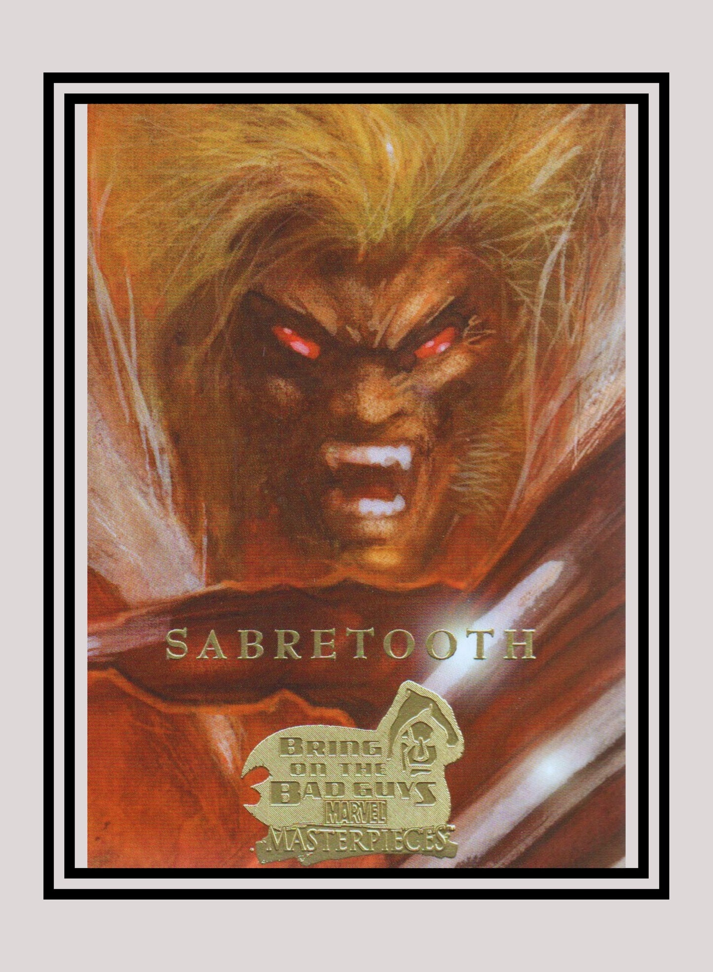 Marvel! 1x Sabretooth - Base (#35 - 2008 Upper Deck Marvel Masterpieces Series 3)