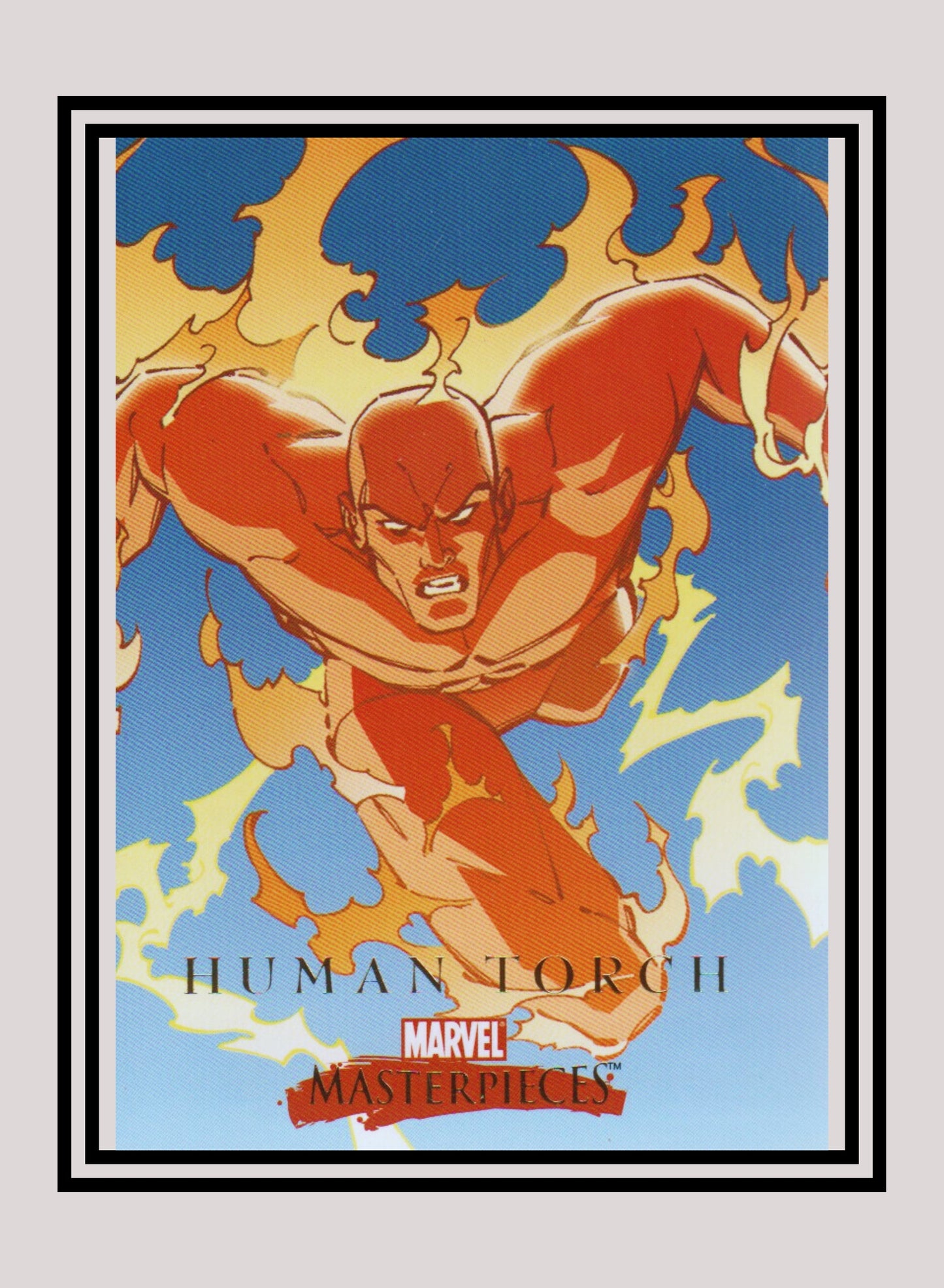 Marvel! 1x Human Torch - Base (#35 - 2008 Upper Deck Marvel Masterpieces Series 2)