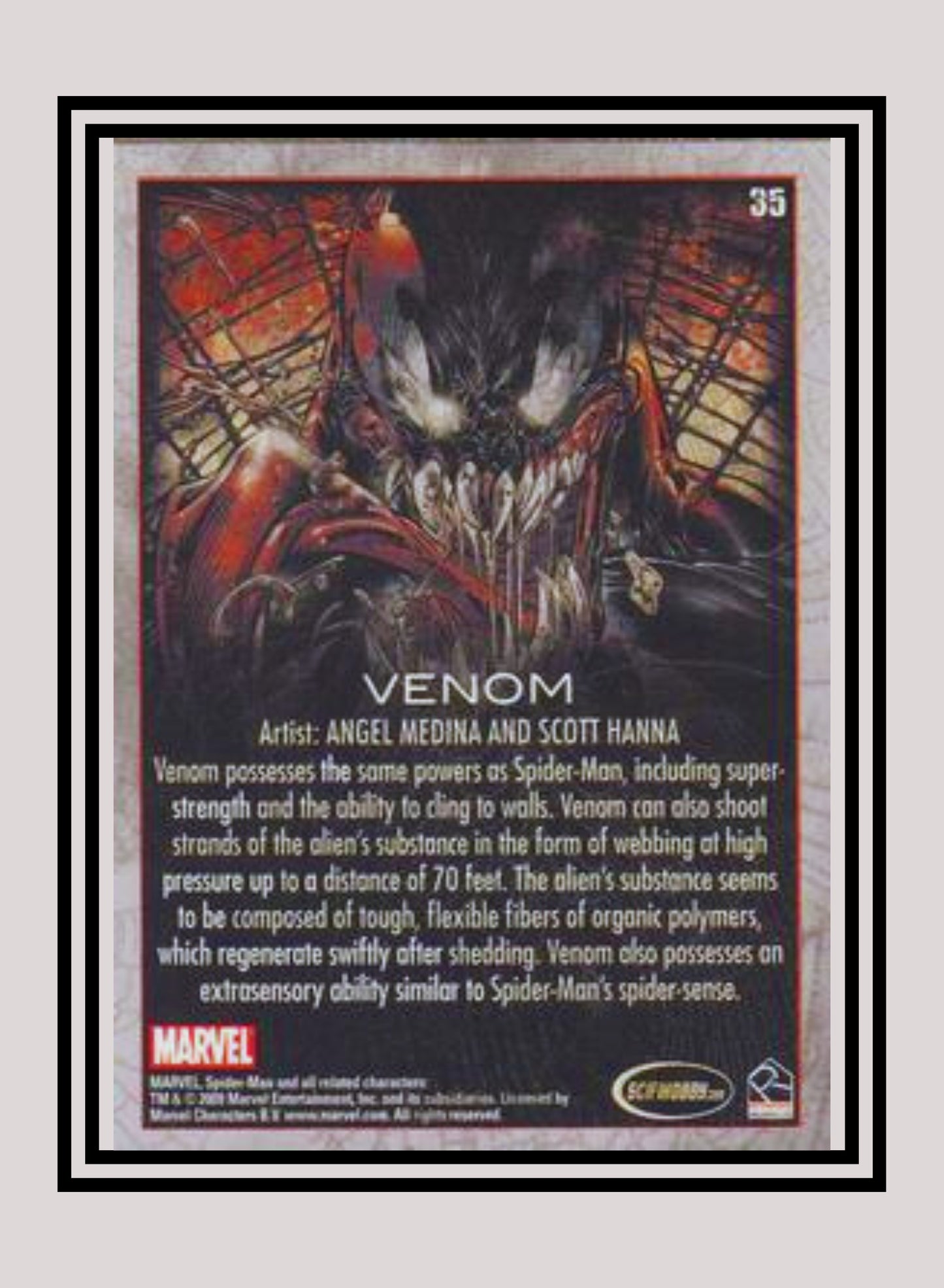 Marvel! 1x Venom - Base (#35 - 2009 Rittenhouse Spiderman Archives)