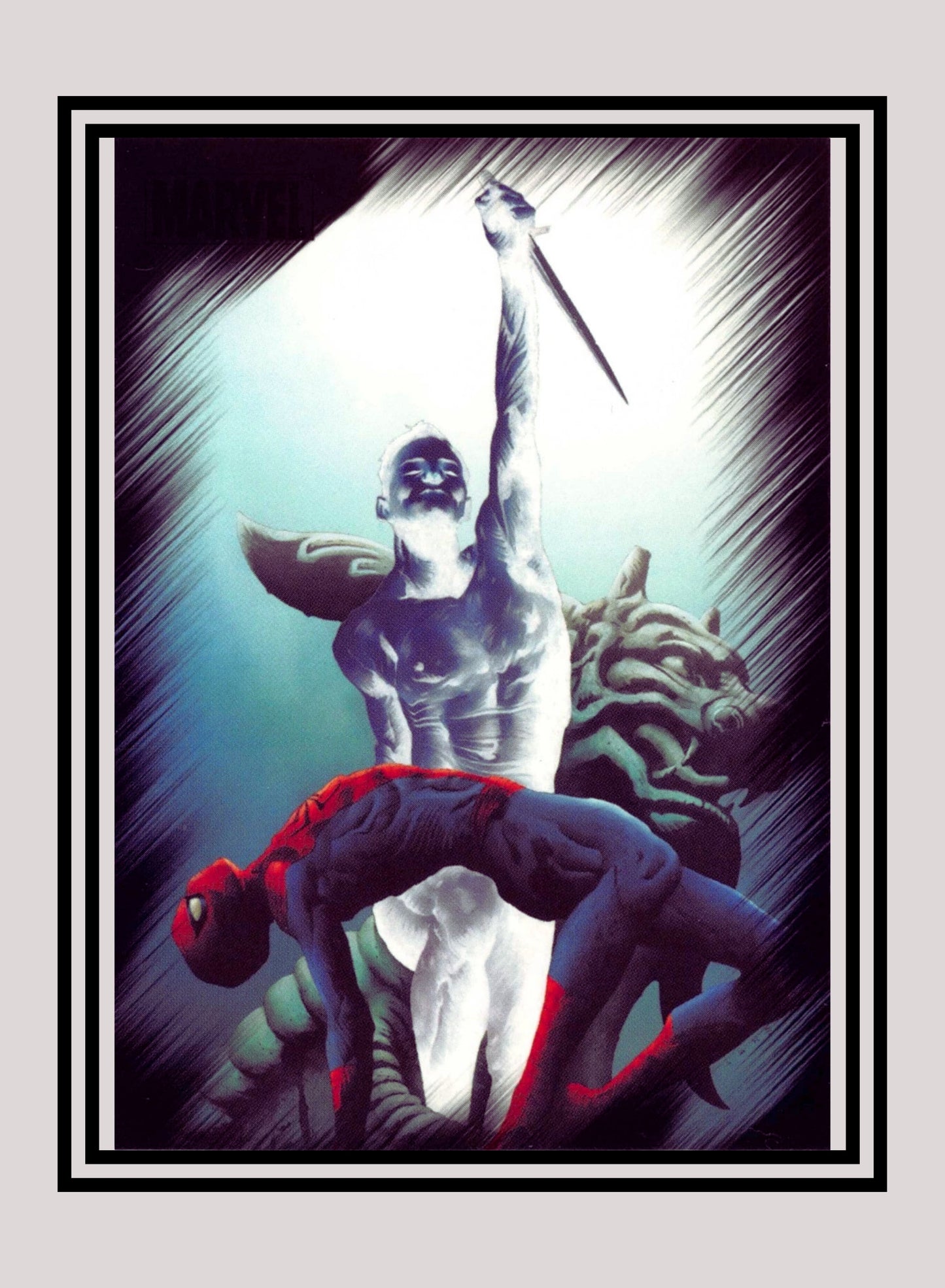 Marvel! 1x Spiderman vs. Mister Negative - Base (#36 - 2010 Rittenhouse Marvel Heroes & Villains)