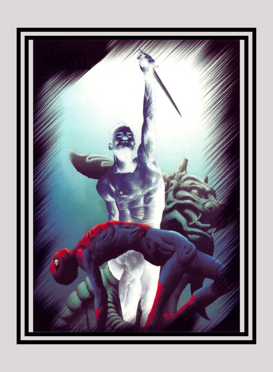 Marvel! 1x Spiderman vs. Mister Negative - Base (#36 - 2010 Rittenhouse Marvel Heroes & Villains)