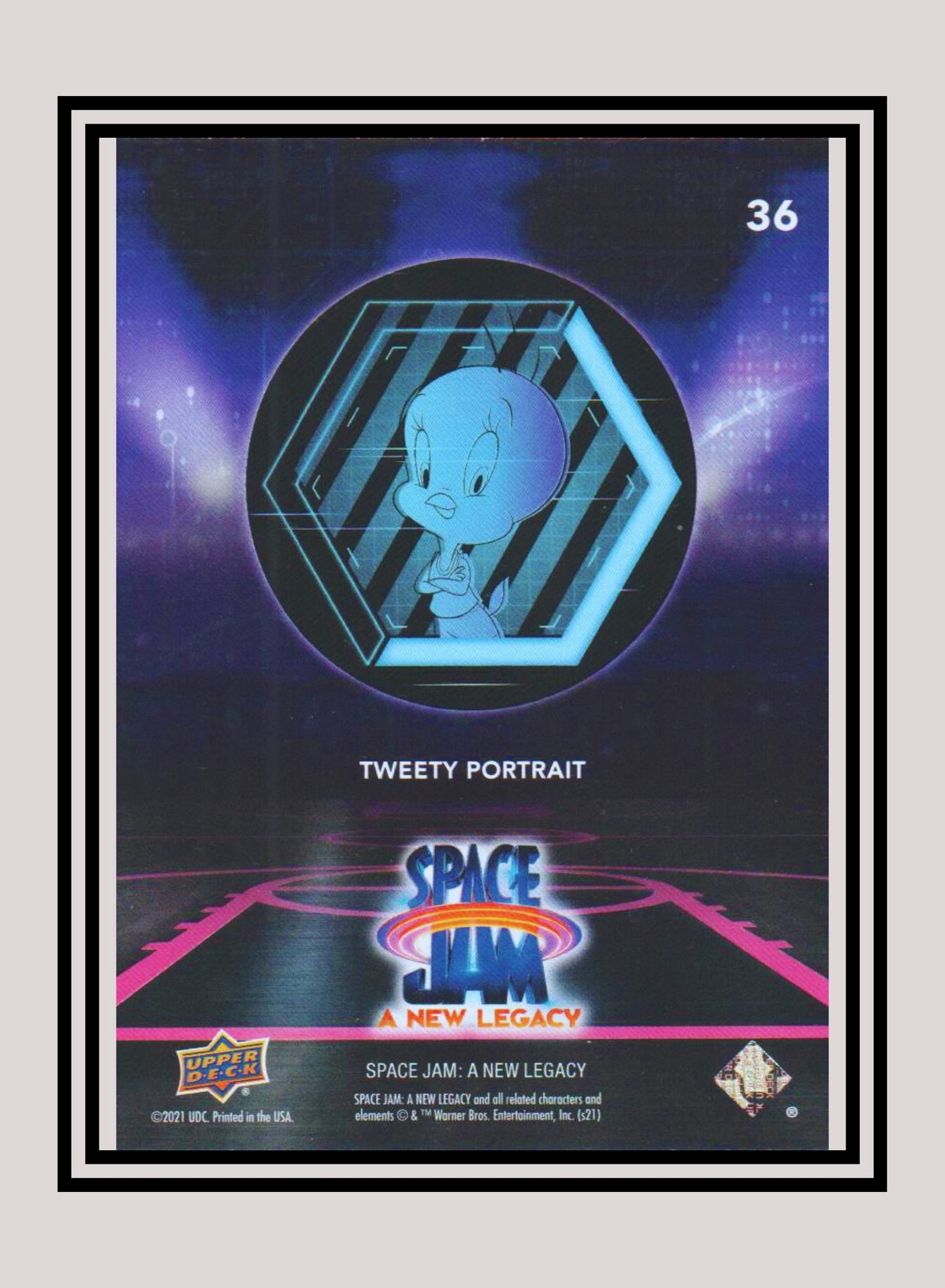 1x Tweety Portrait - Base/Blue Parallel (#36 - 2021 Upper Deck Space Jam: A New Legacy)