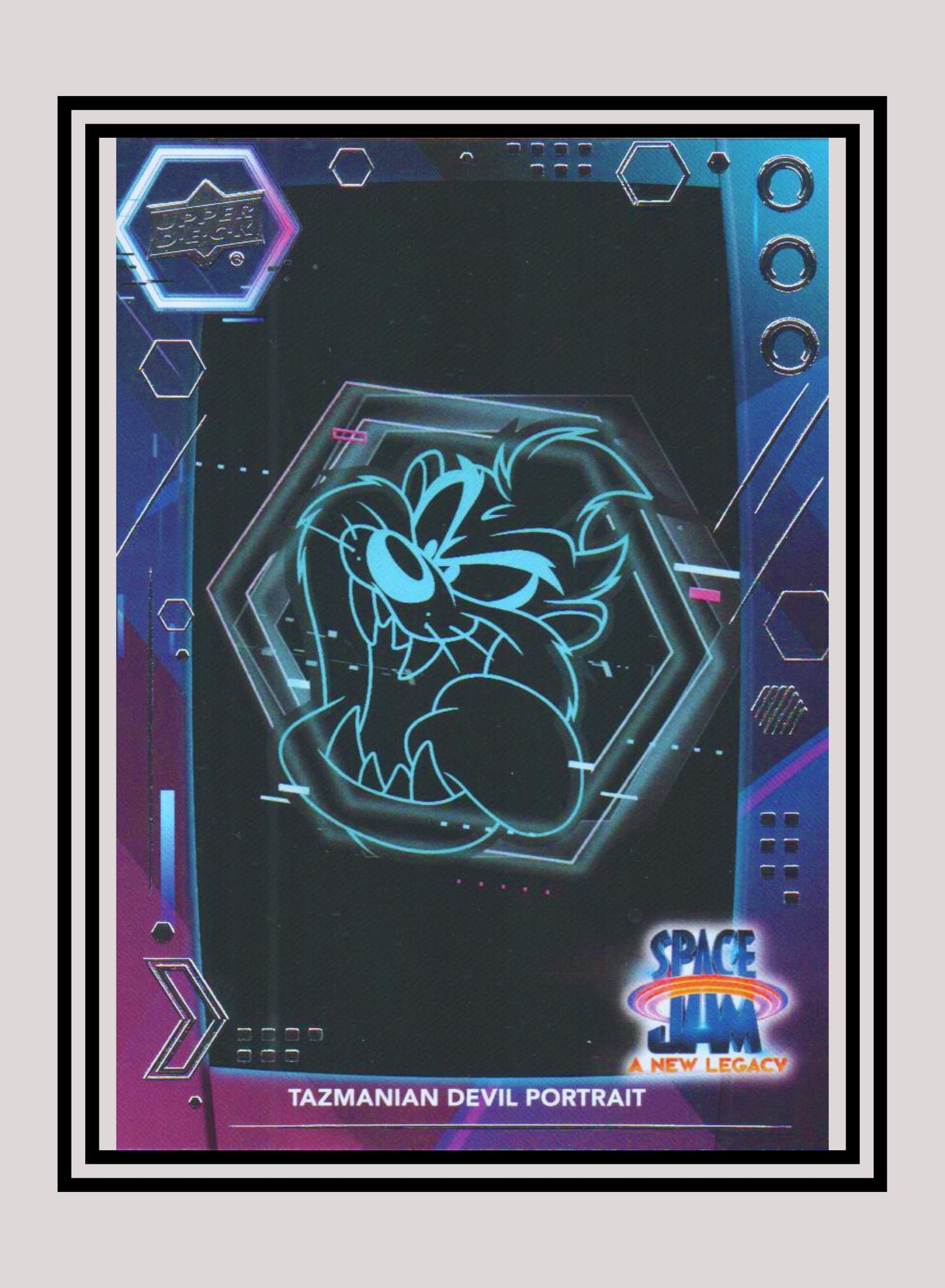 1x Taz Portrait - Base/Blue Parallel (#37 - 2021 Upper Deck Space Jam: A New Legacy)