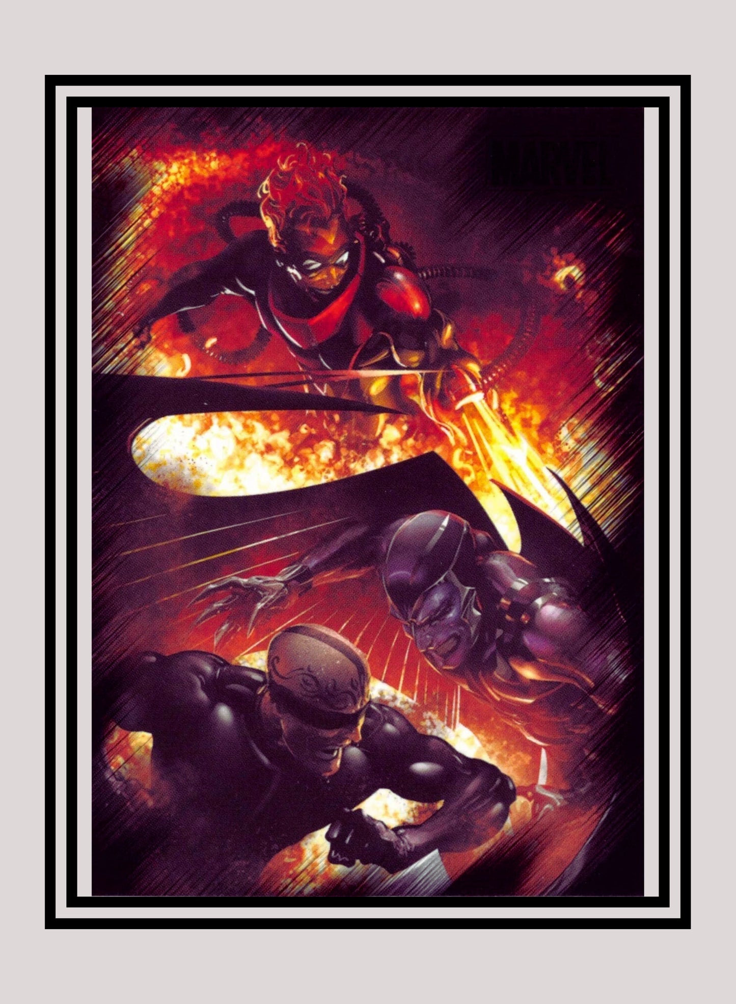 Marvel! 1x Archangel & Vanisher vs. Pyro - Base (#37 - 2010 Rittenhouse Marvel Heroes & Villains)