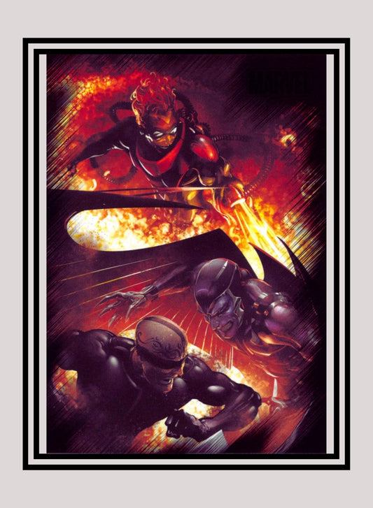 Marvel! 1x Archangel & Vanisher vs. Pyro - Base (#37 - 2010 Rittenhouse Marvel Heroes & Villains)