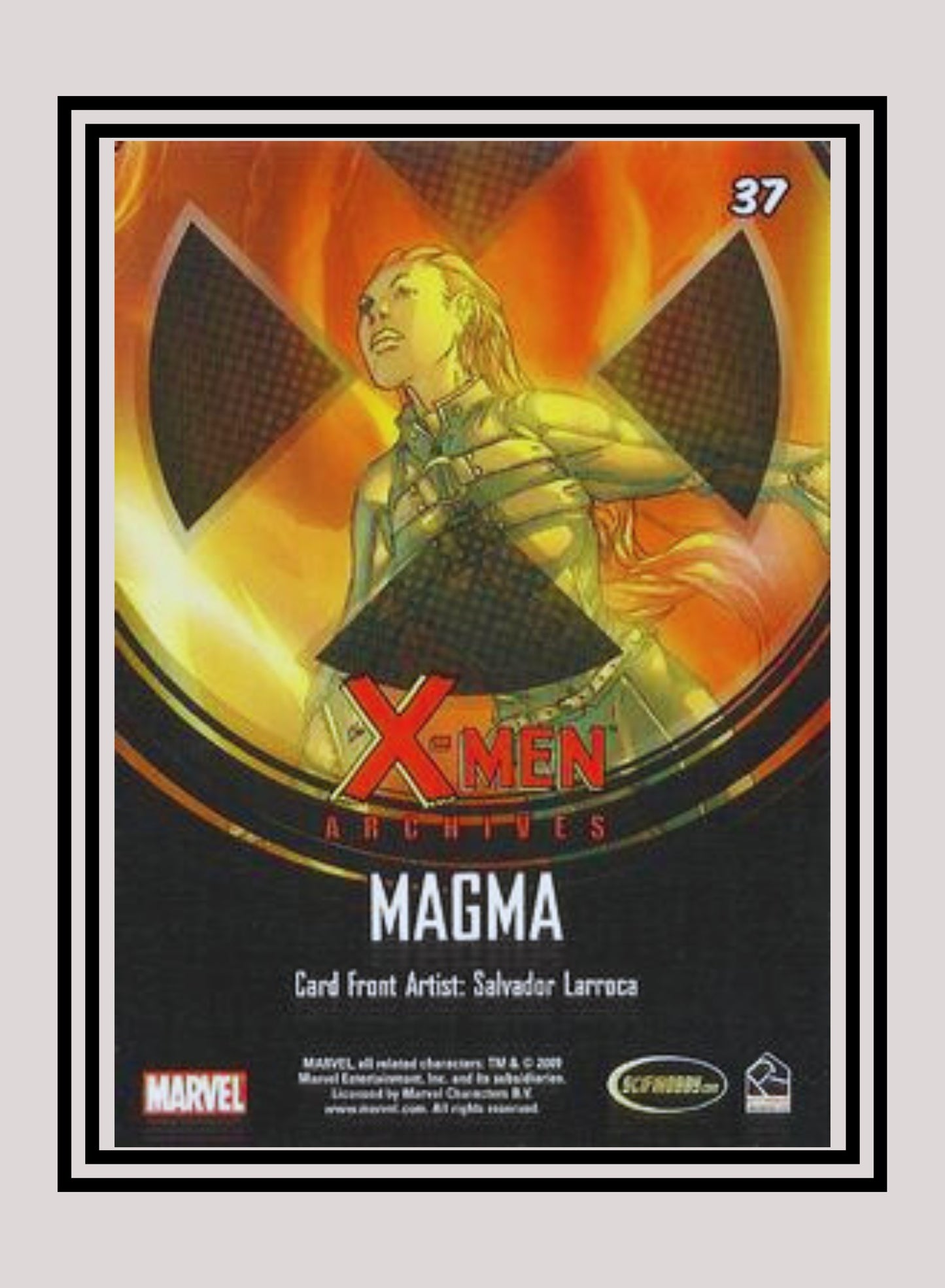 Marvel! 1x Magma - Base (#37 - 2009 Rittenhouse X-Men Archives)