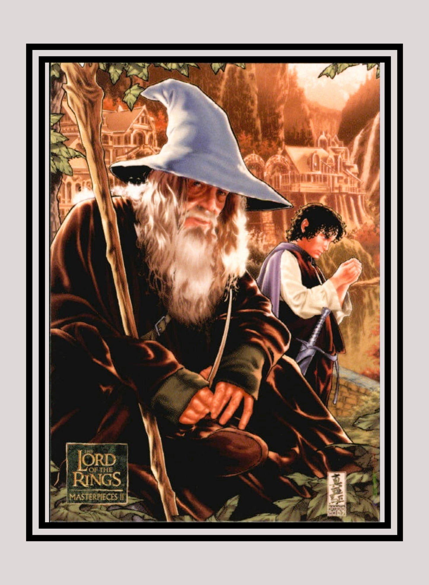 LOTR! 1x Gandalf in Rivendell - Base (#37 - 2008 Lord of the Rings: Masterpieces II)