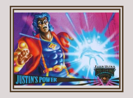 1x Justin's Power - Base (#037 - 1995 Fleer Ultra Skeleton Warriors)