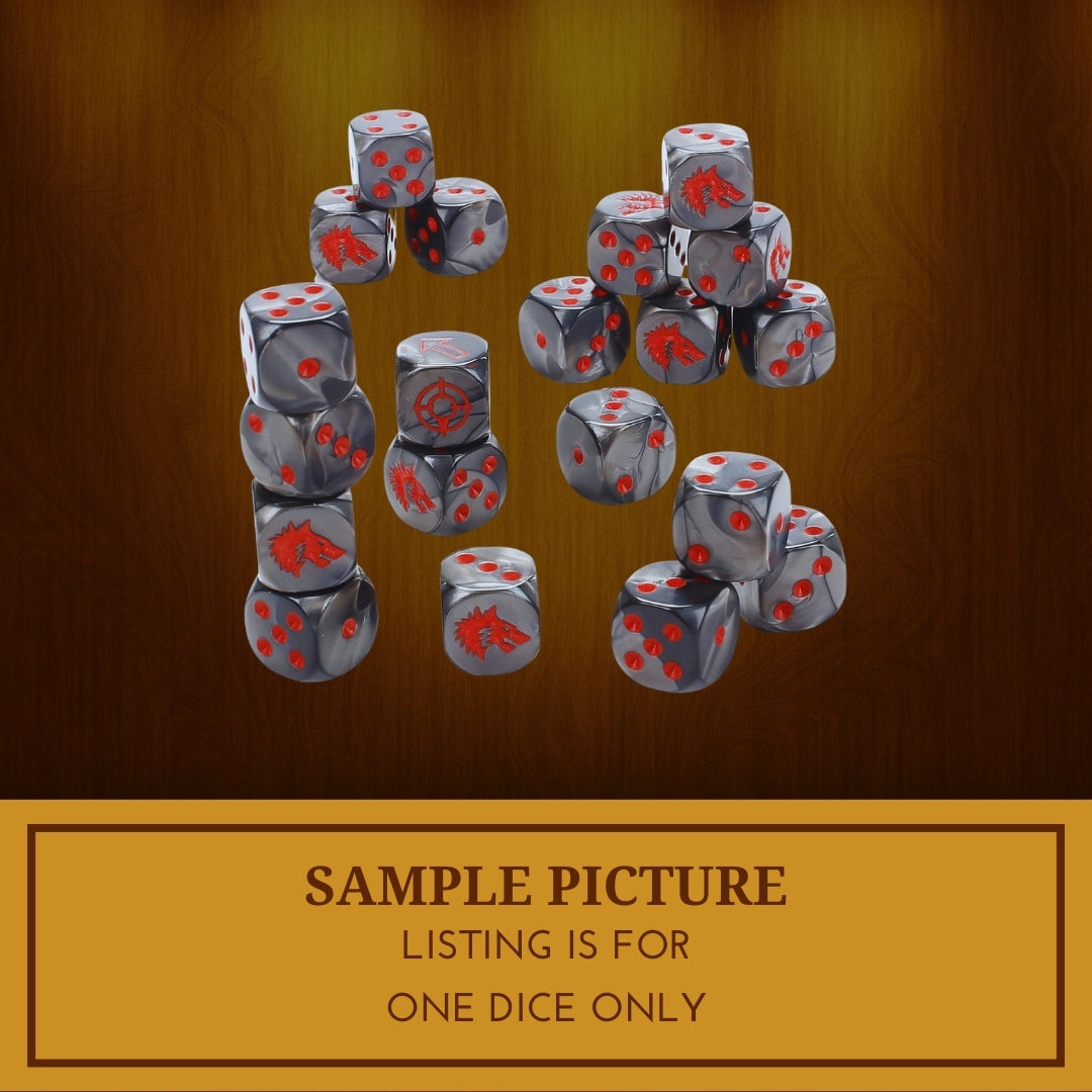 1x Space Wolves Dice - Warhammer 40K Horus Heresy