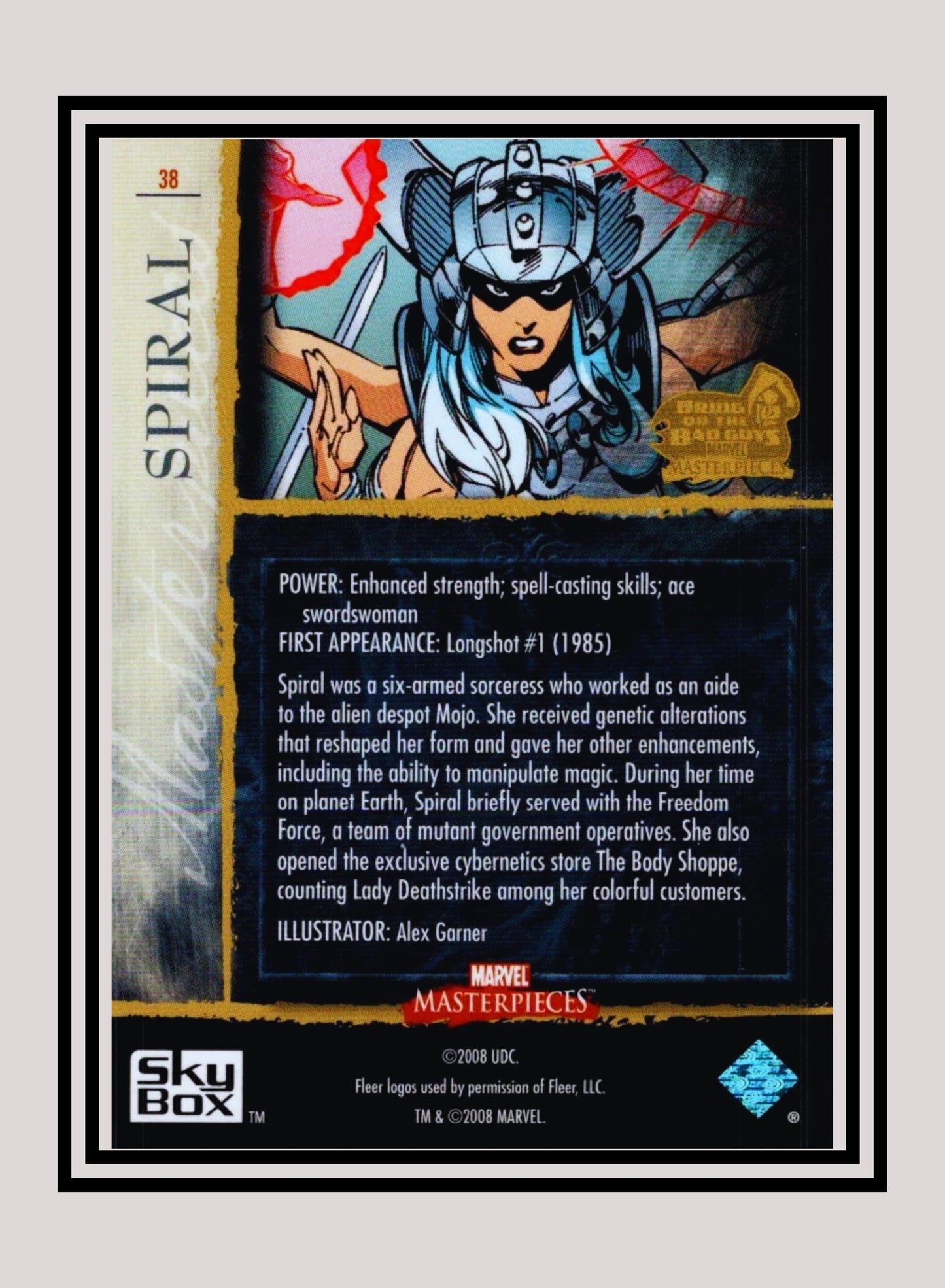 Marvel! 1x Spiral - Base (#38 - 2008 Upper Deck Marvel Masterpieces Series 3)