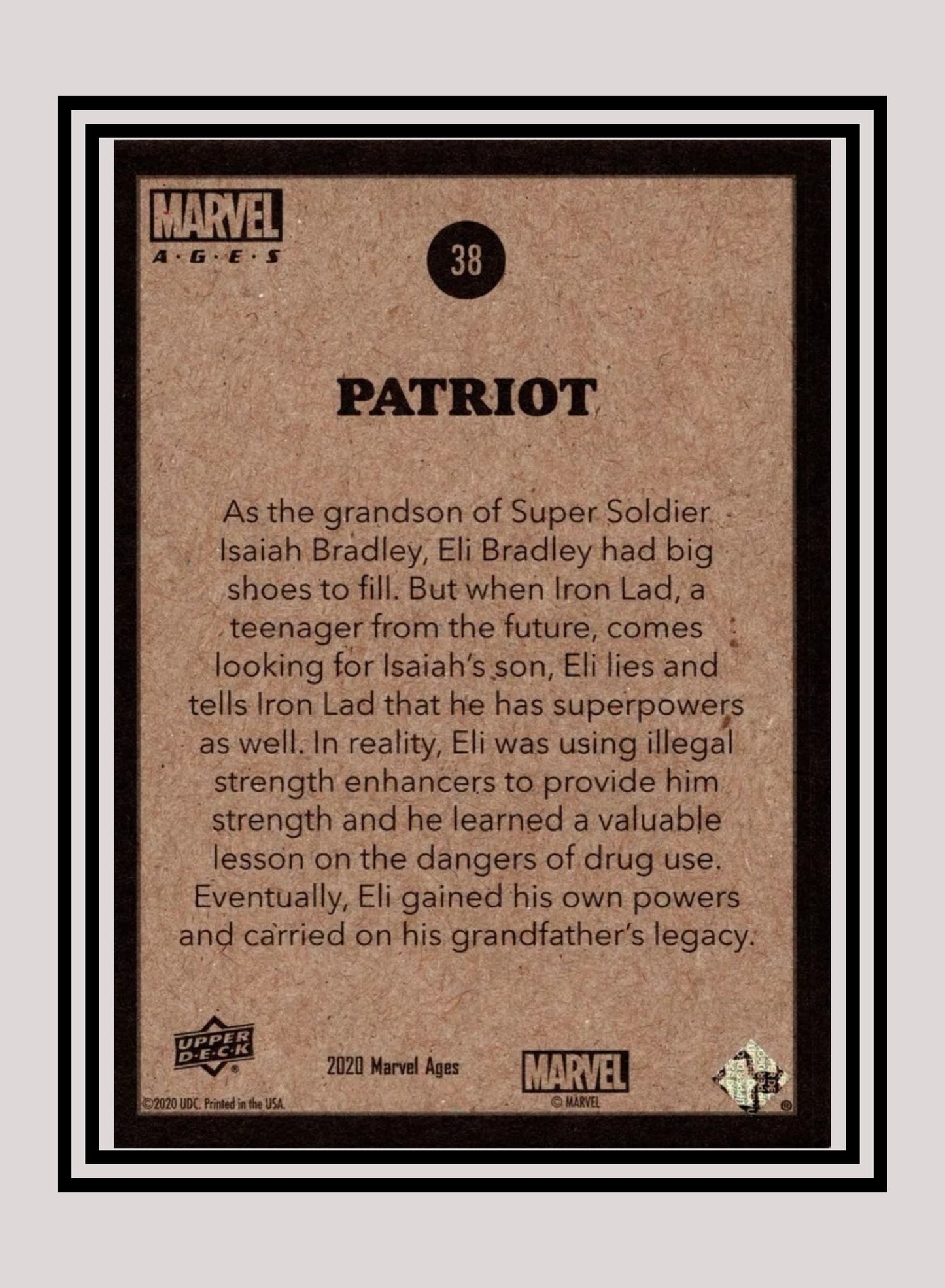 Marvel! 1x Patriot - Base (#038 - 2020 Upper Deck Marvel Ages)