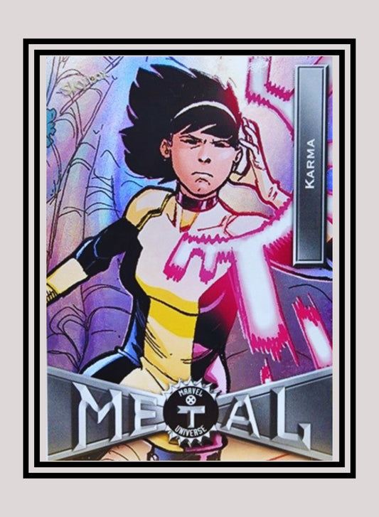 Marvel! 1x Karma - Base Low Series (#039 - 2021 Upper Deck X-Men Metal Universe)