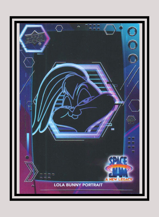 1x Lola Bunny Portrait - Base/Blue Parallel (#39 - 2021 Upper Deck Space Jam: A New Legacy)