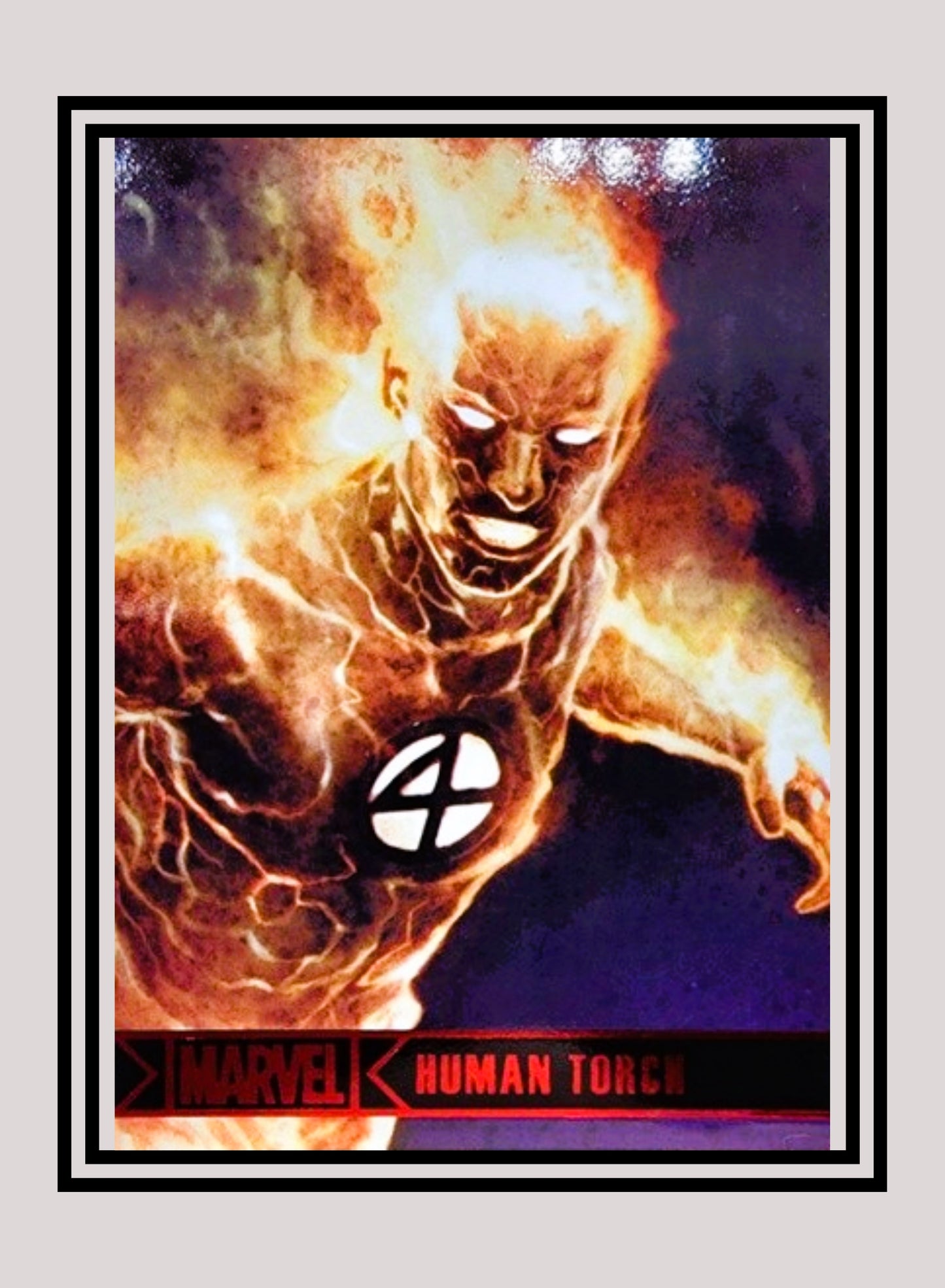 Marvel! 1x Human Torch - Base (#39 - 2012 Rittenhouse Greatest Heroes)