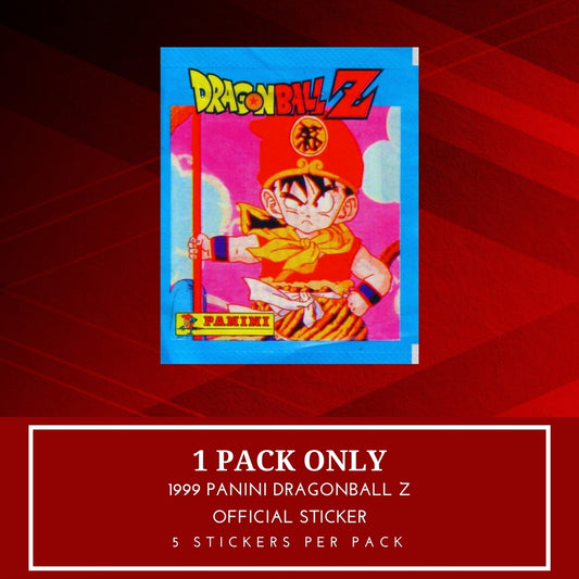 1x 1999 Panini Dragonball Z - Sticker Pack (SEALED)