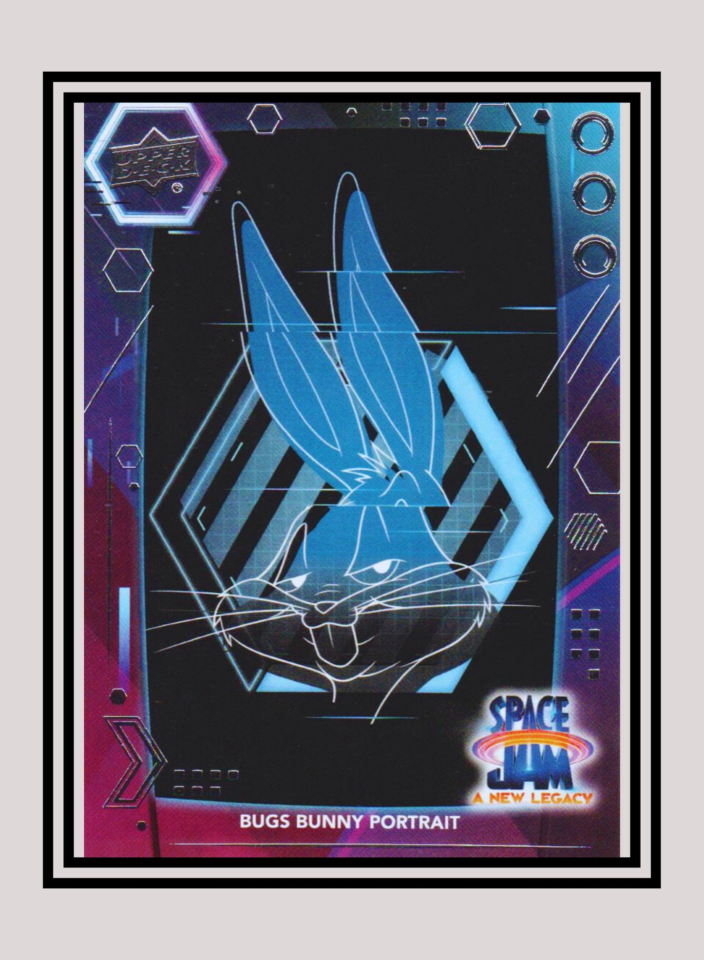 1x Bugs Bunny Portrait - Base/Blue Parallel (#40 - 2021 Upper Deck Space Jam: A New Legacy)