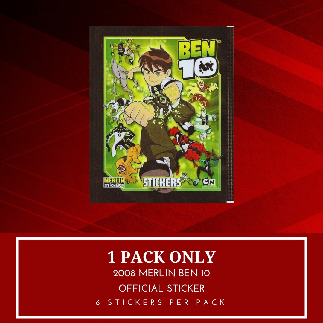 1x 2008 Merlin Ben 10 - Sticker Pack (SEALED)