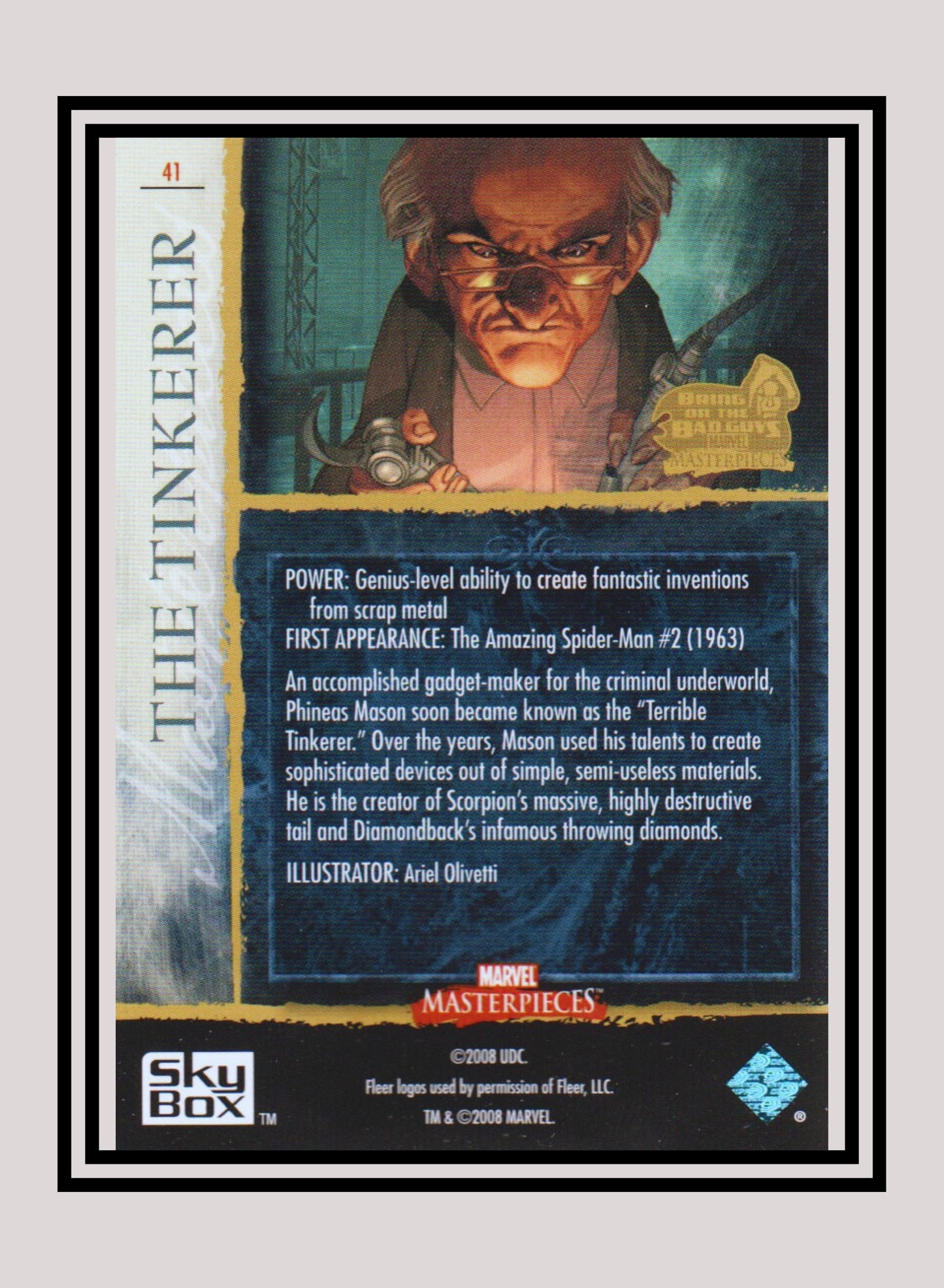 Marvel! 1x The Tinkerer - Base (#41 - 2008 Upper Deck Marvel Masterpieces Series 3)