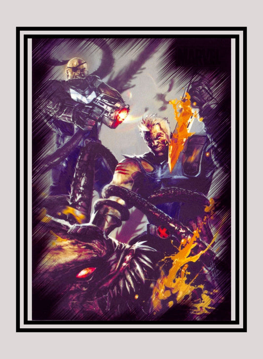 Marvel! 1x Cable & Bishop vs. Brood - Base (#42 - 2010 Rittenhouse Marvel Heroes & Villains)